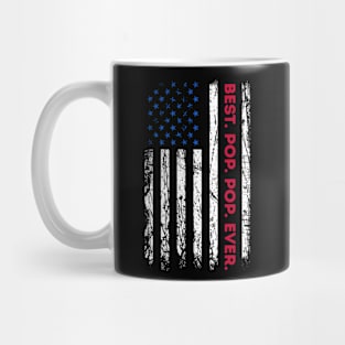 Best Pop Ever Vintage American Flag Fathers Day Mug